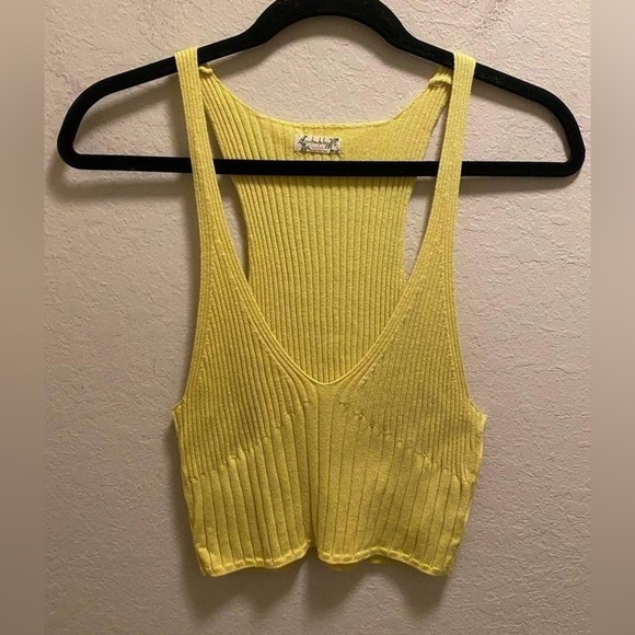 NWOT - Intimately Free People Ego Swit Tank in Yellow - Size M - Picture 3 of 4